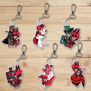 Hazbin Hotel Valentine&#39;s Ship Keychains | SHIP NEXT DAY