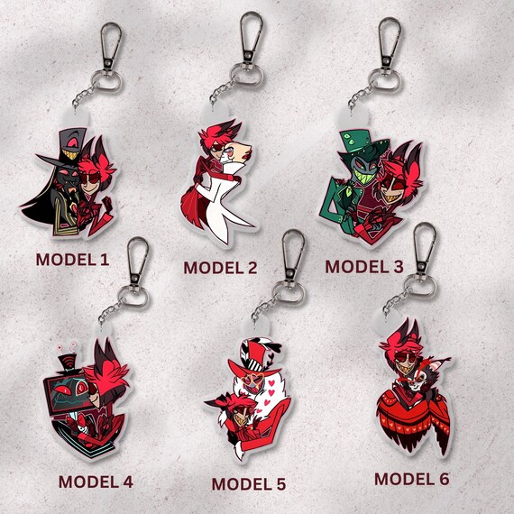 Hazbin Hotel Valentine's Ship Keychains | SHIP NEXT DAY - Etsy