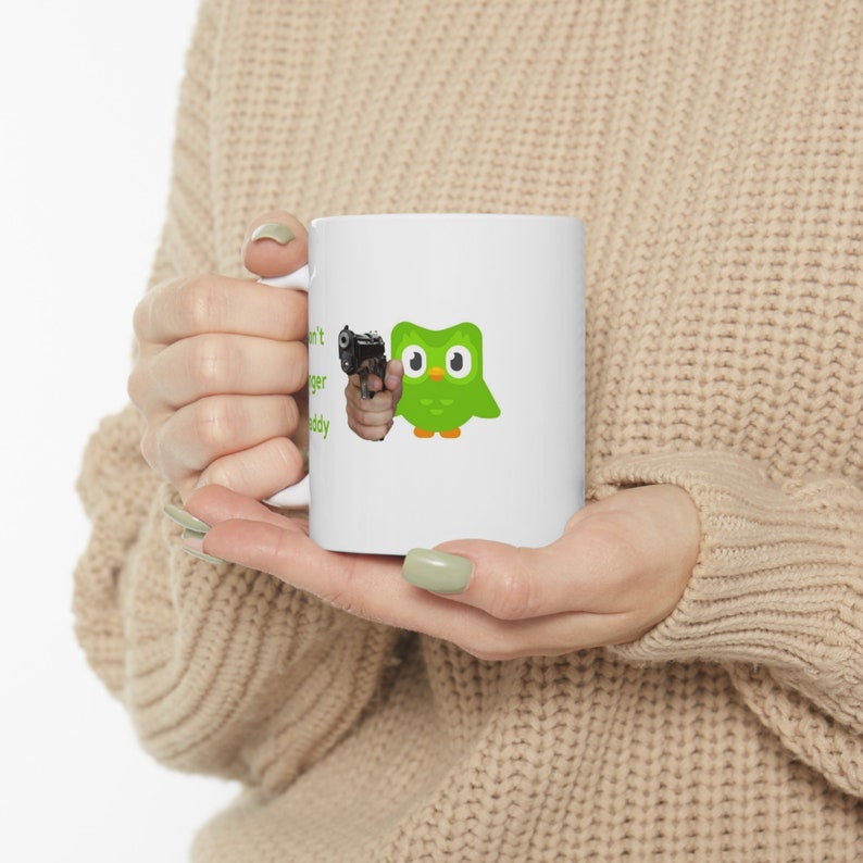 Duolingo Daddy Ceramic Coffee Cup Funny Meme Tea Mug Etsy UK