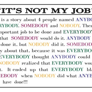 It's NOT My Job Sign Novelty Sign image 4