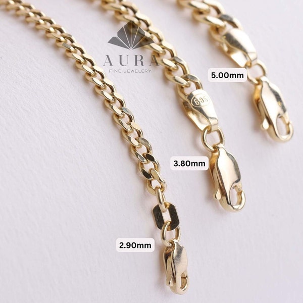 14K Gold Cuban Link Fußkettchen, kubanische Gliederkette Fußkettchen, 3mm 4mm 5mm Curb Link Fußkettchen, Stacking Gold Fußkettchen, Männer Frauen Fußkettchen, Urlaub