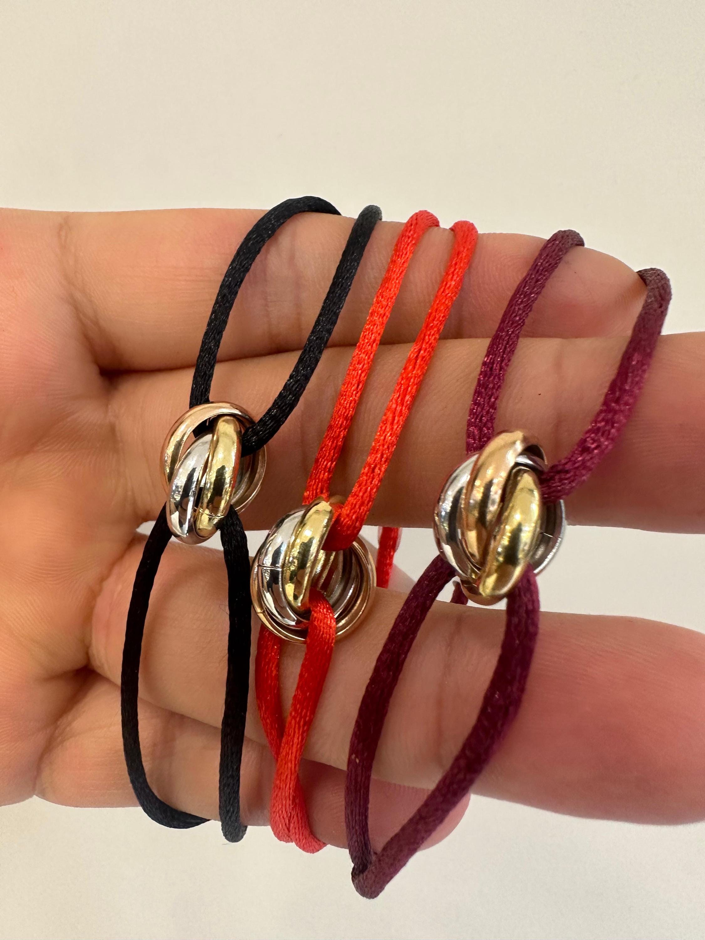 Cartier trinity cord bracelet - Etsy 日本