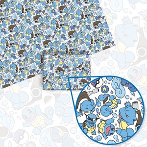 Blastoise Wartortle Squirtle Wrapping Paper, Perfect for a Gift, Present, Holiday, Birthday! Japanese Anime