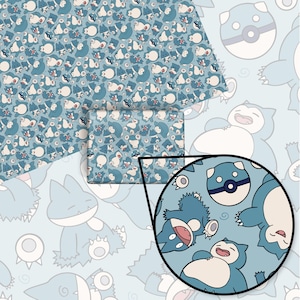 Snorlax Munchlax Wrapping Paper, Perfect for a Gift, Present, Holiday, Birthday! Japanese Anime