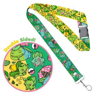 Venusaur Ivysaur Bulbasaur  XL Lanyard! Perfect for a Gift, Present, Holiday, Birthday! Japanese Anime