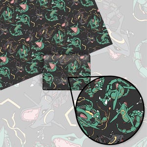 Rayquaza Gift Wrap, Wrapping Paper, Perfect for a Gift, Present, Holiday, Birthday! Japanese Anime