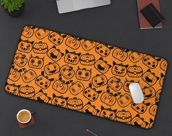 Halloween Gengar Gaming Desk Mat, Long Desk Mats, Mousepad, Christmas Birthday Gift Idea, Anime Game Mats, Gaming Mousepad, Official Mats