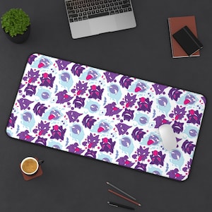 Gengar Familie Muster Schreibtischunterlage! Perfekt für ein Geschenk, Geschenk, Urlaub, Geburtstag! Japanischer Anime