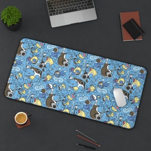 Blastoise Wartortle Squirtle Desk Mat! Perfect for a Gift, Present, Holiday, Birthday! Japanese Anime