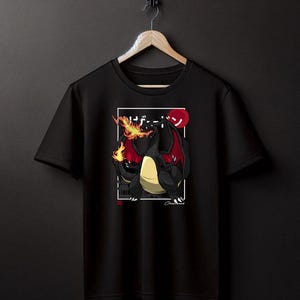 Charizard Black Tee Perfect for a Present, Gift, Holiday, Birthday!