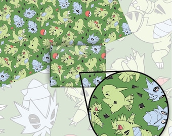 Tyranitar Wrapping Paper, Perfect for a Gift, Present, Holiday, Birthday! Japanese Anime
