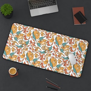Charizard Charmander Charmeleon Desk Mat! Perfect for a Gift, Present, Holiday, Birthday! Japanese Anime