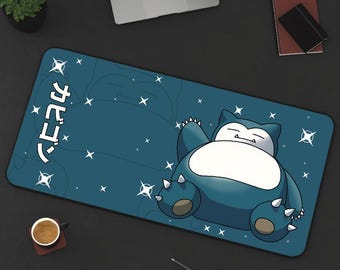 Snorlax Pattern Desk Mat! Perfect for a Gift, Present, Holiday, Birthday! Japanese Anime