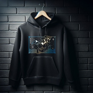 Lucario Black Hoodie! Perfect for a Present, Gift, Holiday, Birthday!