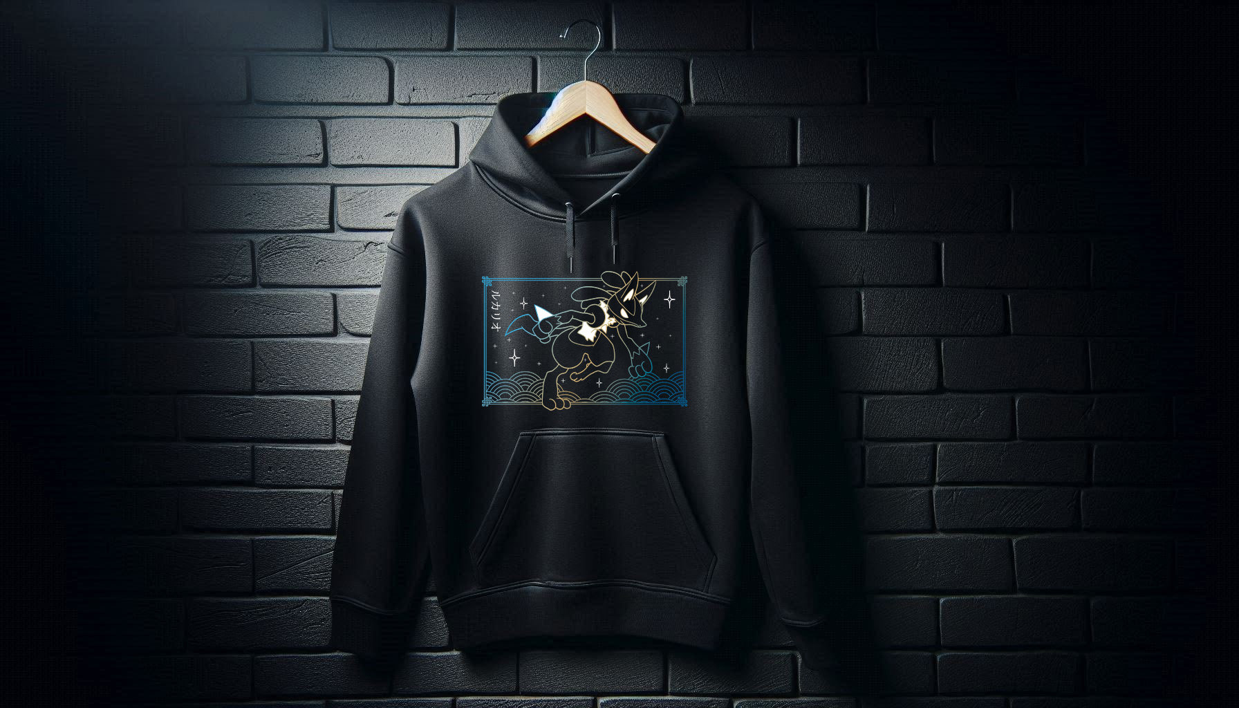 Lucario hoodie with ears discount