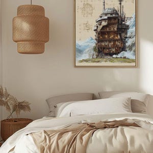 Howl's Moving Castle Poster | Studio Ghibli Wabi Sabi Print image 5