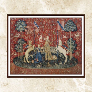 Unicorn Cross StitchPattern,The Lady and the Unicorn 2,Pattern Keeper,Embroidery,xstitch, Instant Download