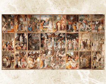 Life of Jesus Cross Stitch Pattern by Gaudenzio Ferrari (PDF)