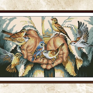 Cross Stitch Pattern,In His Hand,Jesus Christ,Pattern Keeper,xstitxh,Embroidery,Pdf,Instant Download