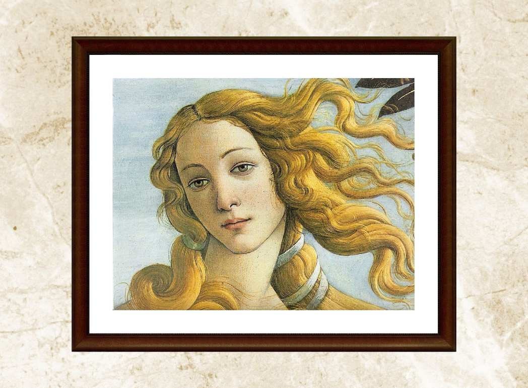 アクリル画　ヴィーナス誕生部分模写 アクリル画 ヴィーナス誕生部分模写