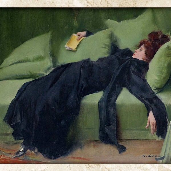 Cross Stitch Pattern,Decadent Young Woman (After the Dance) by Ramon Casas,Pattern Keeper,Counted Cross Stitch,Pdf,Instant Download