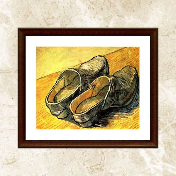 Cross Stitch Pattern,A Pair of Leather Clogs by Vincent van Gogh,Pattern Keeper,xstitch,Needlework,Pdf,Instant Download