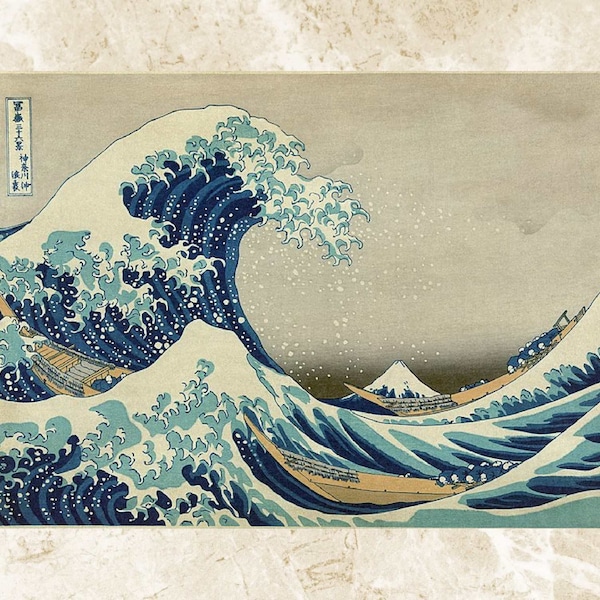 Schema punto croce onda, Grande onda di Kanagawa, Punto croce contato, Pattern Keeper, xstitxh, Ricamo, PDF, Download istantaneo
