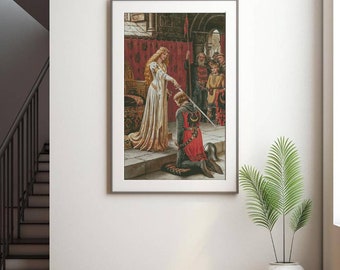 Kruissteekpatroon, The Accolade by Edmund Blair Leighton, Pattern Keeper, xstitch-pdf, directe download