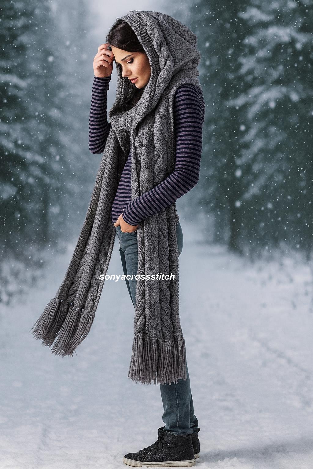 Hooded Scarf - Etsy Canada