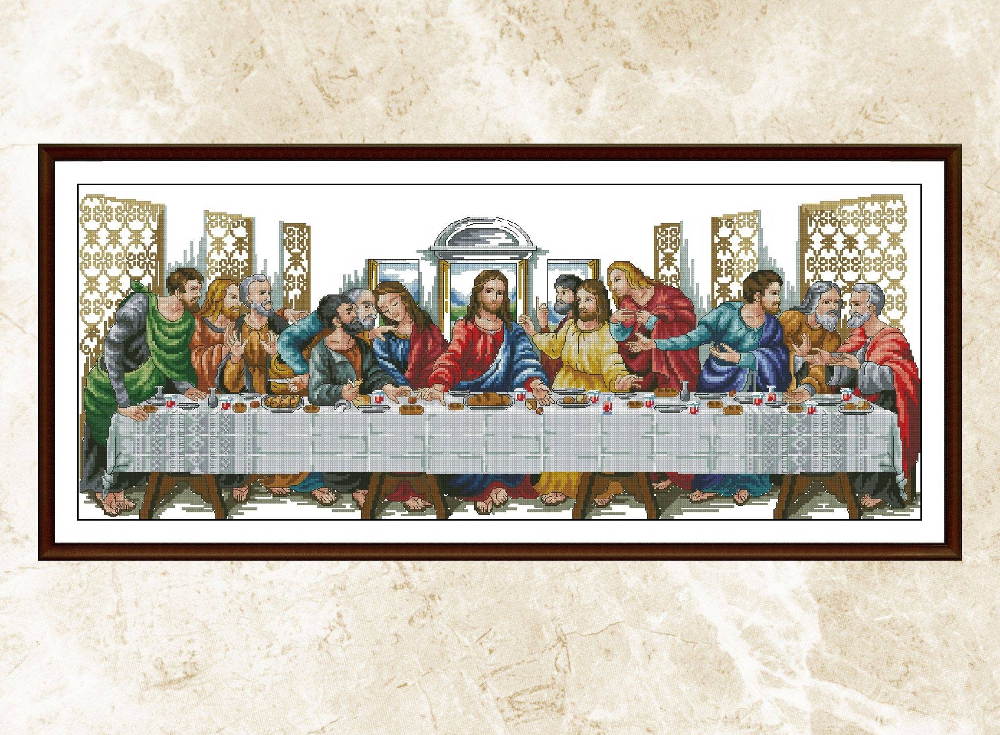 The Last Supper Cross Stitch Pattern,counted Cross Stitch,xstitch
