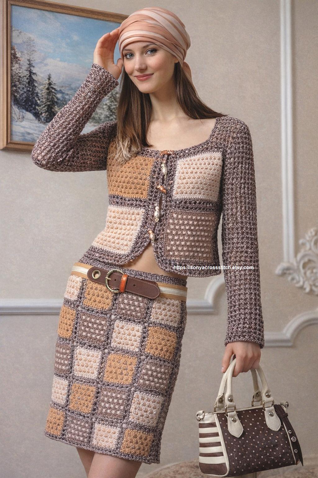 Knit Patchwork Dress - Etsy Knit Patchwork Dress - Etsy