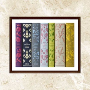 Cross Stitch Pattern,Book Spines,Classic Book,Pattern Keeper,xstitxh,Embroidery,PDF,Instant Download