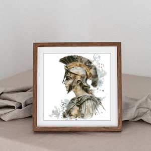 Athena Cross Stitch Pattern: Goddess of Wisdom (PDF Pattern)