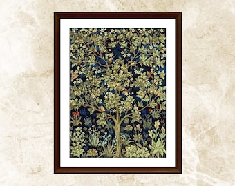 Tree of Life Cross Stitch Pattern: William Morris Needlework (PDF)