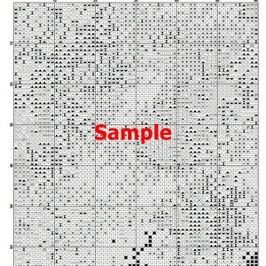 Puede incluir: Un patr&oacute;n de punto de cruz en blanco y negro para una imagen religiosa de Jesucristo como pastor. El patr&oacute;n est&aacute; etiquetado como "Page 1 Jesus Christ Shepherd" y "SonyaCrossStitch (2)".