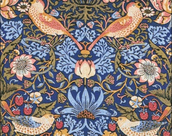 ウィリアム・モリス「いちご泥棒」クロスステッチ図案：刺繍PDF（即時