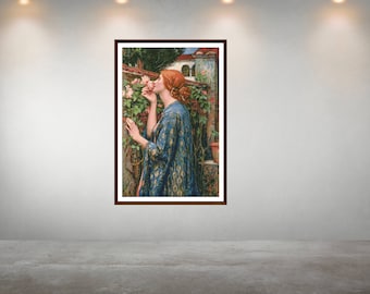 Soul of the Rose Cross Stitch Pattern: Waterhouse Needlepoint (PDF)