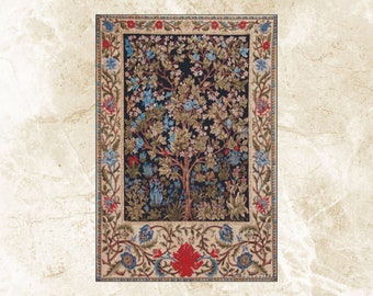 Tree of Life Cross Stitch Pattern: William Morris Embroidery (PDF)