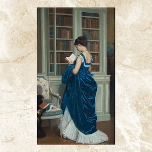 Cross Stitch Pattern,In the Library by Auguste Toulmouche,Embroidery,XStitch,Pattern Keeper,Pdf,Instant Download