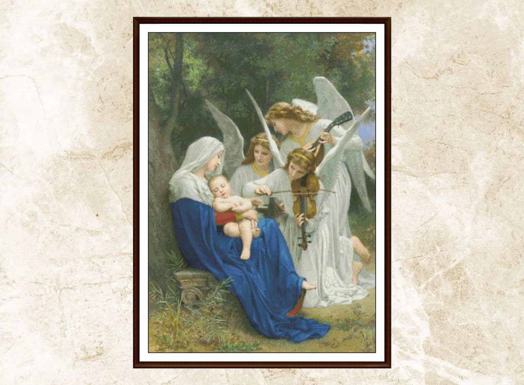 Cross Stitch Pattern the Song of Angels Pdf Instant - Etsy