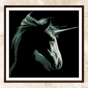 Unicorn Cross Stitch Pattern: Modern Fantasy Animal (PDF Instant Download)