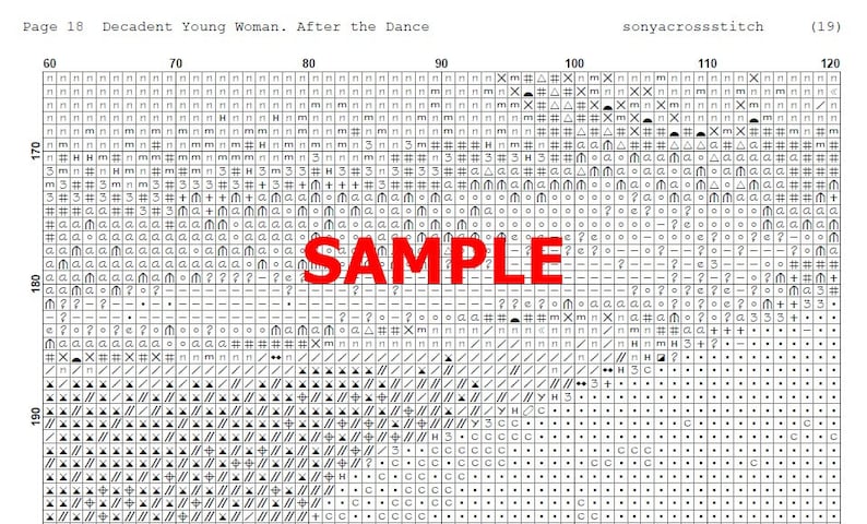 Census Ramon Map Pattern Ramon Casas Cross Stitch Pattern: Decadent Young Woman (PDF) - Etsy