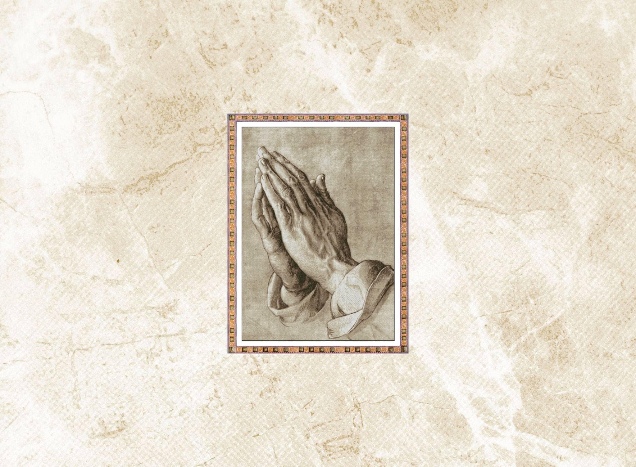 アンティーク 40s Albrecht Drer 壁掛 祈りの手プレイングハンズ Amazon.co.jp: Praying Handsポスター印刷by Albrecht Durer