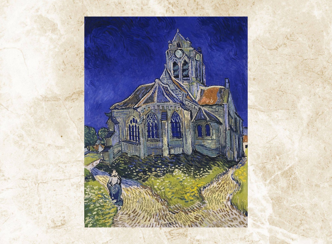 クロスステッチパターン、ヴィンセント・ヴァン・ゴッホ作「オーヴェル