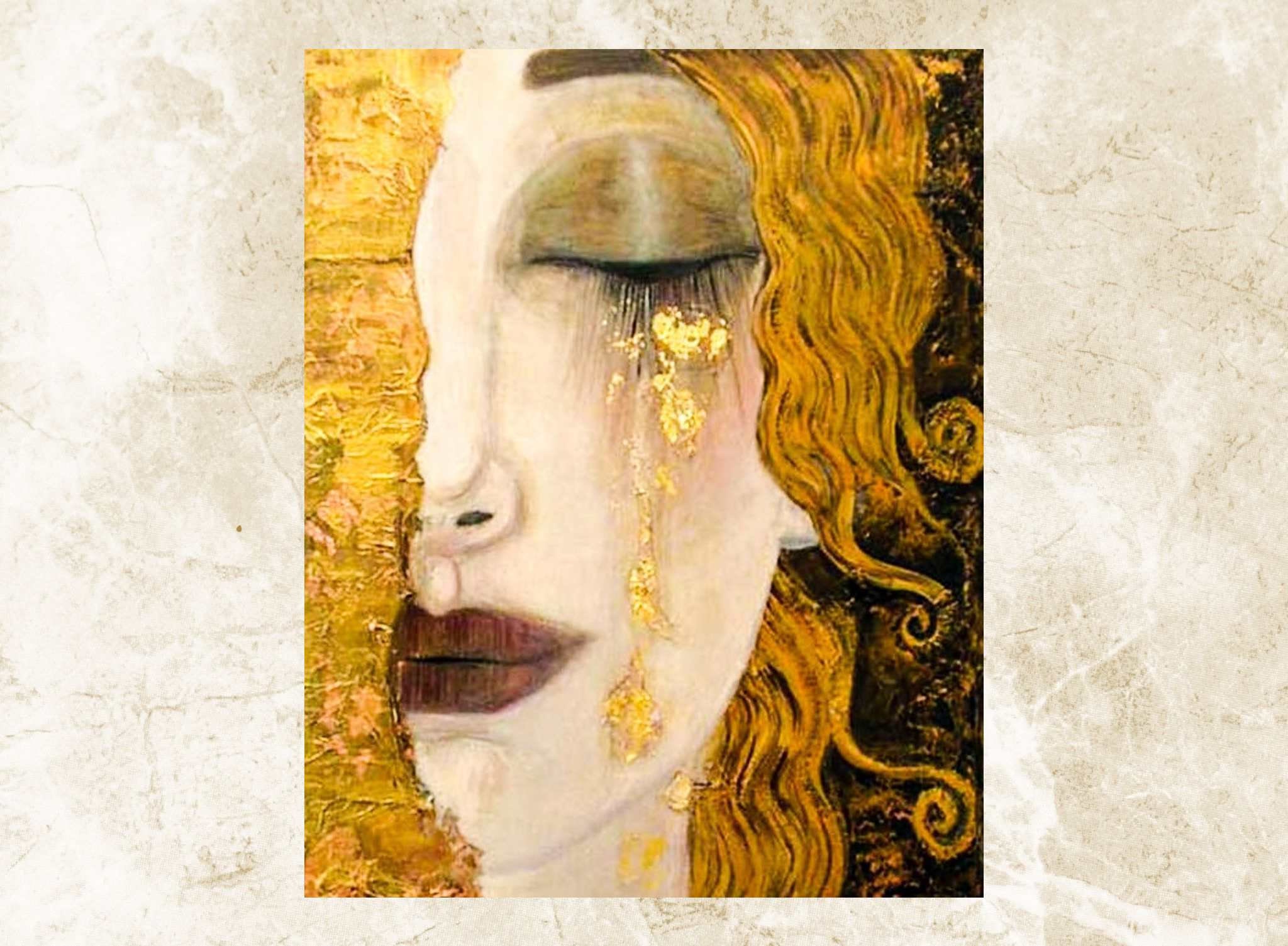 Golden Tears Klimt Paint by Numbers, Paint by Number Kit for Adult Gustav  Klimt 