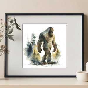 Watercolor Cross Stitch Pattern,Bigfoot, Wilderness,Landscape,Nature,xtitch,Pattern Keeper,Embroidery,Instant Download