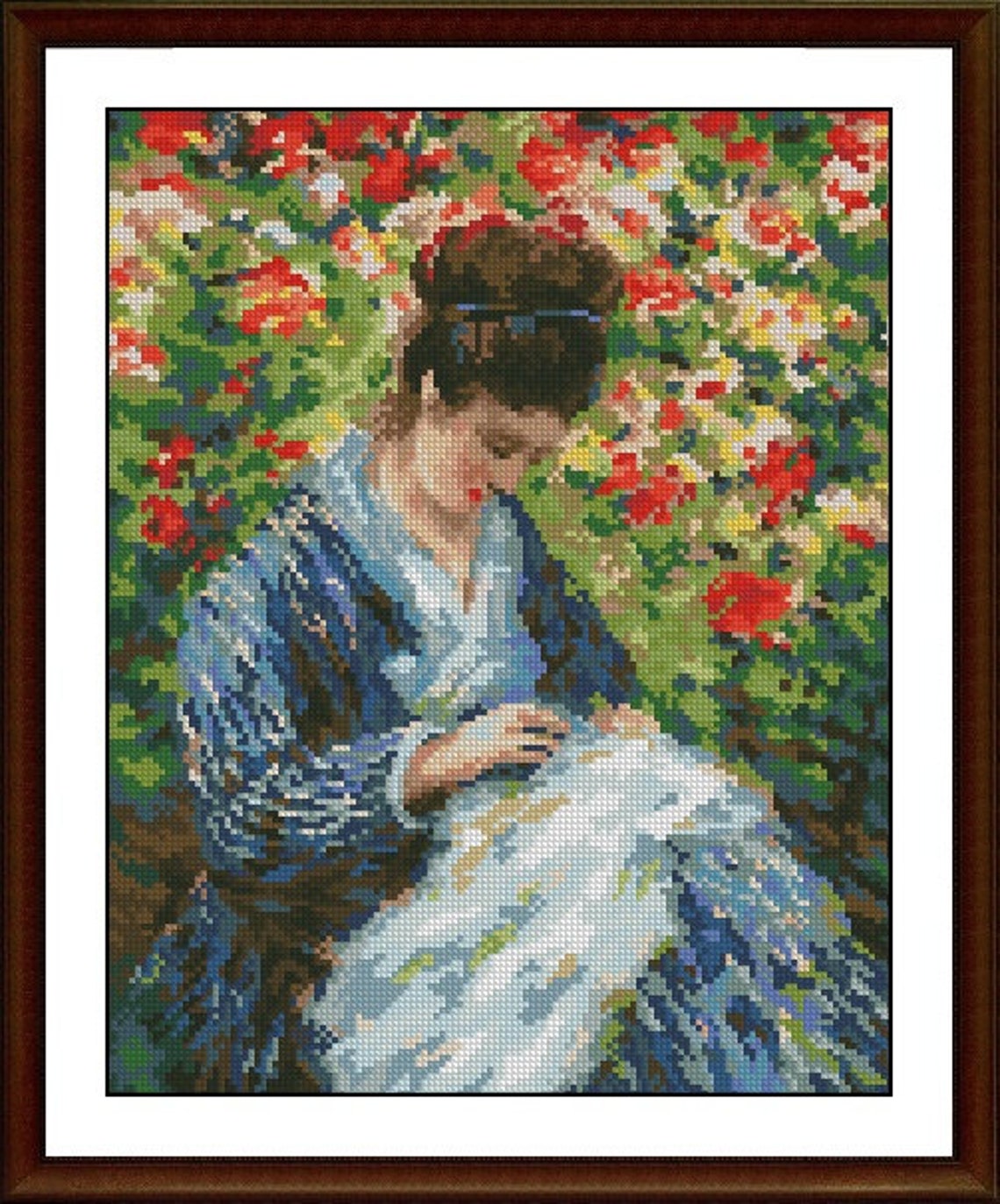 Camille Cross Stitch Pattern ,counted Cross Stitch Patterns,pdf