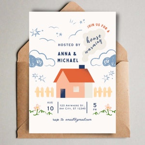 Editable Housewarming Invite, Housewarming Invitation, Digital Housewarming Invite, Instant Download, Printable, Evite
