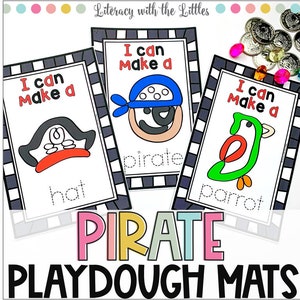 Pirate Playdough Mats | Pirate Day Activity | Play Dough | Fine Motor Activity for Kids