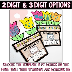 Spring Place Value Craft and Bulletin Board Kit | Represent Place Value ...